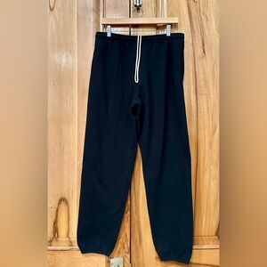 Fruit of the Loom Black Cotton Drawstring Waist Joggers - EUC - L